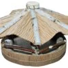 Futterhaus Aus Birkenholz Mit Strohdach, Rund 2 Futterhaus Aus Birkenholz Mit Strohdach, Rund -Heimtierbedarf Angebote 070110futterhausbirkestrohdachsilo40x40x25cm